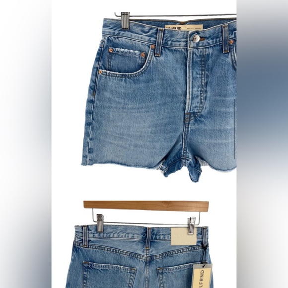 GRLFRND | NEW Jules Super High Rise Vintage Denim Short in Dume Cove Size 29 - Picture 2 of 4